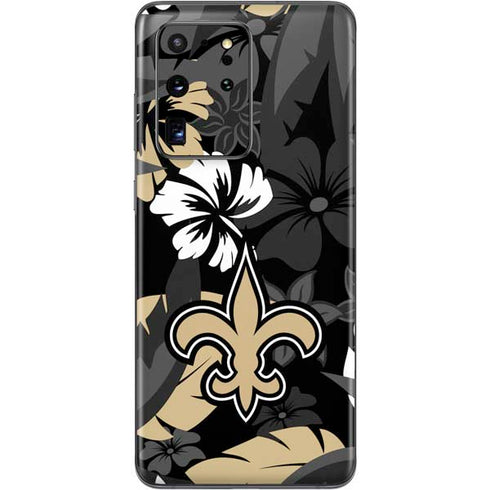 NFL New Orleans Saints Tropical Print Galaxy S20 Ultra 5G Skin